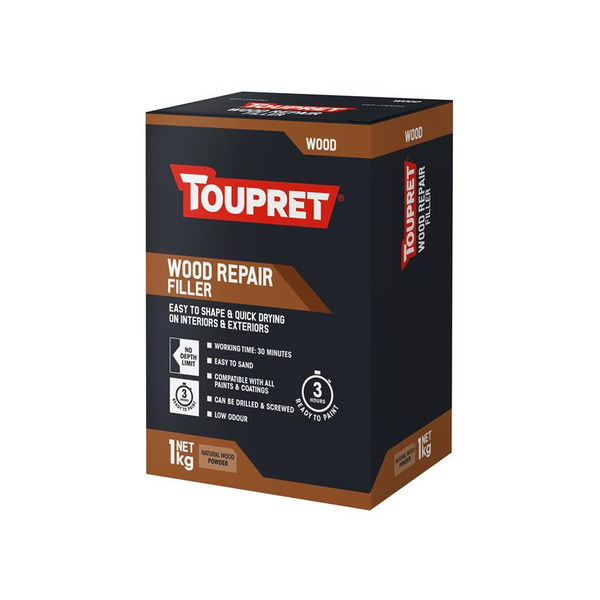 Toupret TOUTTREPBO01 Wood Repair Filler Natural Wood 1kg