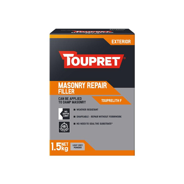 Toupret TOUTTTHR015 Exterior Masonry Repair Filler 1.5kg