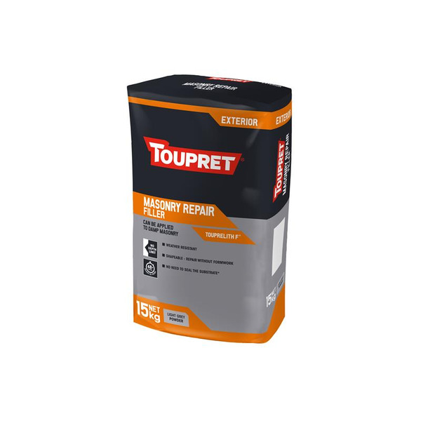 Toupret TOUTTTHR15 Exterior Masonry Repair Filler 15kg
