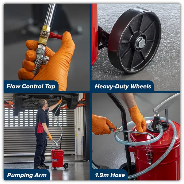 Sealey TP17 Mobile Gear Oil Dispensing Unit 20L