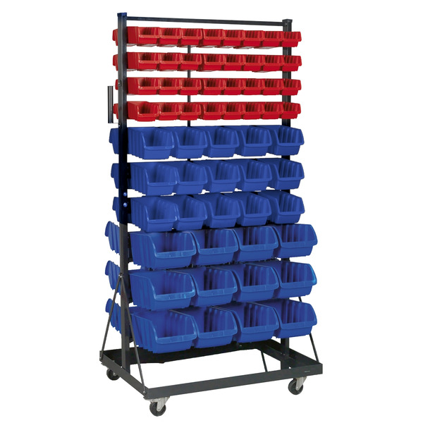 Mobile Bin Storage System with 118 Bins