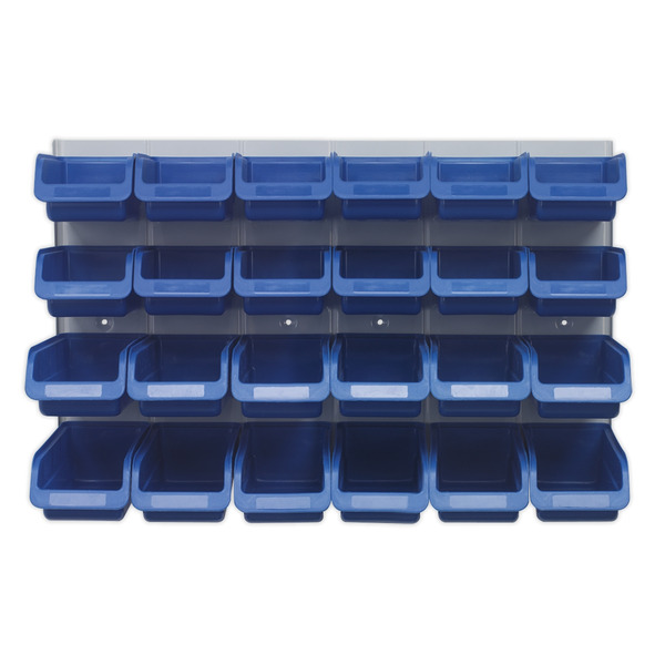 Sealey TPS131 Bin & Panel Combination 24 Bins - Blue