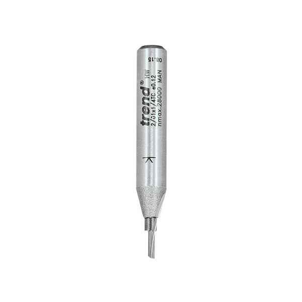 Trend TRE20114TC 2/01 x 1/4 TCT Single Flute Cutter 1.5 x 6.0mm