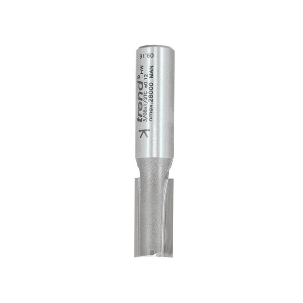 Trend TRE30812TC 3/08 x 1/2 TCT Two Flute Cutter 12.7 x 25mm