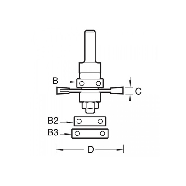 Trend TRE34212TC 342 x 1/2 TCT Bearing Guided Biscuit Jointer 4.0 x 40mm