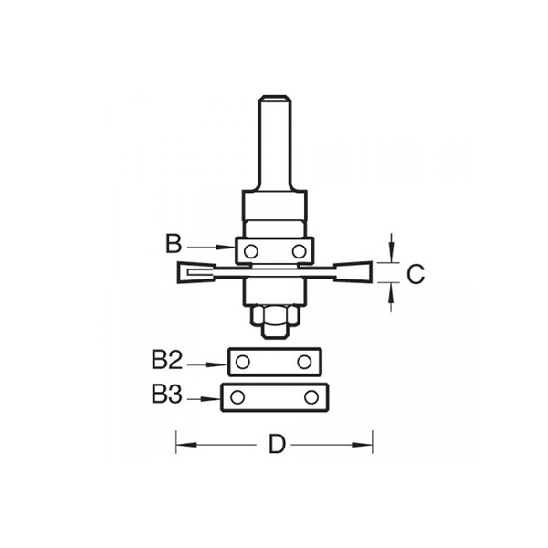 Trend TRE34214TC 342 x 1/4 TCT Bearing Guided Biscuit Jointer 4.0 x 40mm