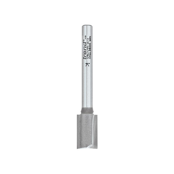 Trend TRE38L14TC 3/8L x 1/4 TCT Two Flute Hinge Jig Cutter 12.0 x 19mm