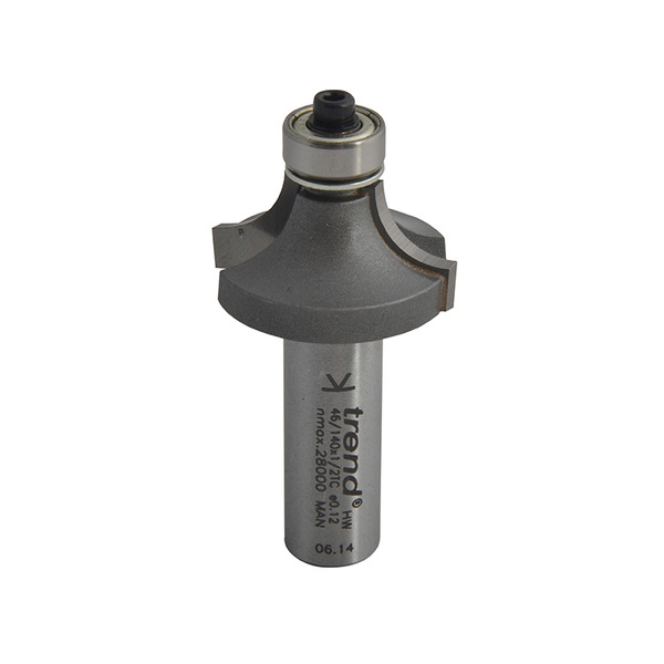 Trend TRE4614012TC 46/140 x 1/2 TCT Bearing Guided Ovolo & Round Over 9.5mm Radius