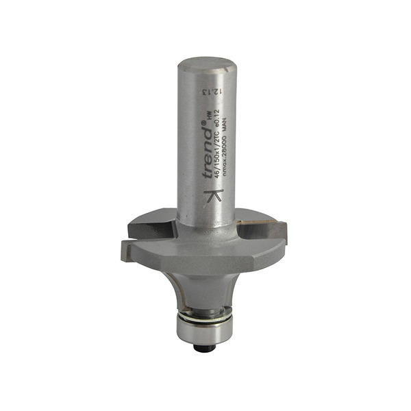 Trend TRE4615012TC 46/150 x 1/2 TCT Bearing Guided Ovolo & Round Over 12.7mm Radius