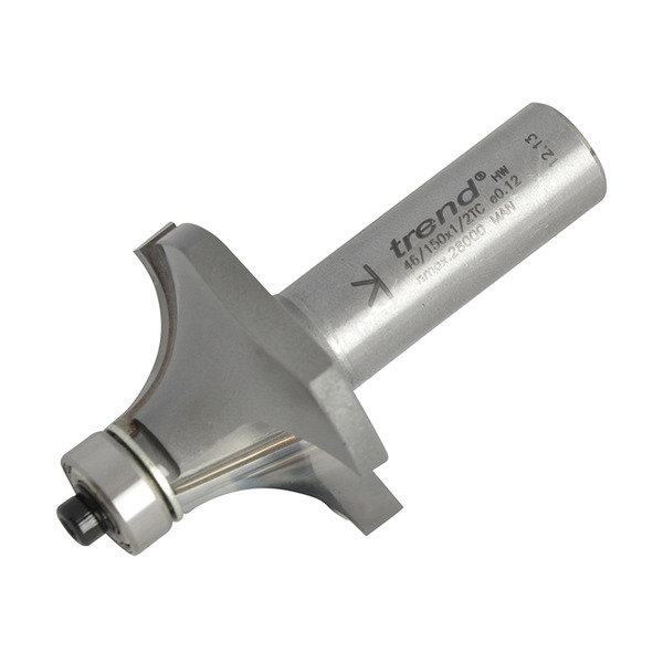 Trend TRE4615012TC 46/150 x 1/2 TCT Bearing Guided Ovolo & Round Over 12.7mm Radius
