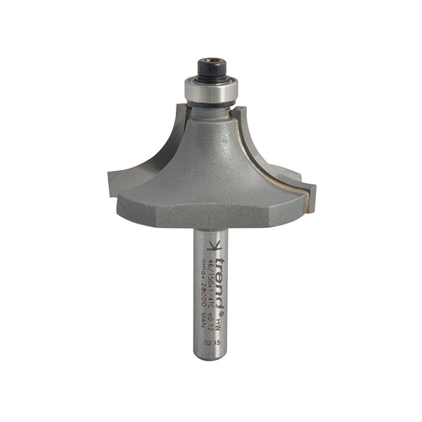 Trend TRE4615014TC 46/150 x 1/4 TCT Bearing Guided Ovolo & Round Over 12.7mm Radius