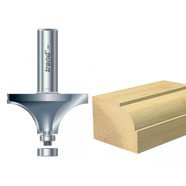 Trend TRE461712TC 46/17 x 1/2 TCT Bearing Guided Ovolo & Round Over 19.1mm Radius