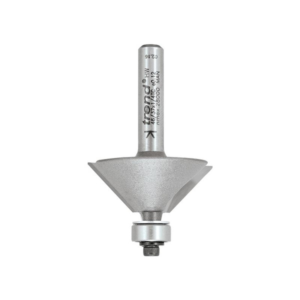 Trend TRE463714TC 46/37 x 1/4 TCT Bearing Guided Chamfer 45 31.8 x 12mm