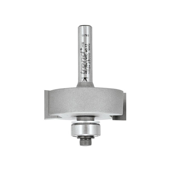 Trend TRE463914TC 46/39 x 1/4 TCT Bearing Guided Rebate Set 35 x 12.7mm