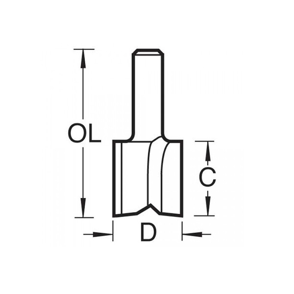 Trend TRE5114TC 5/1 x 1/4 TCT Hinge Recessor 12.7 x 19mm