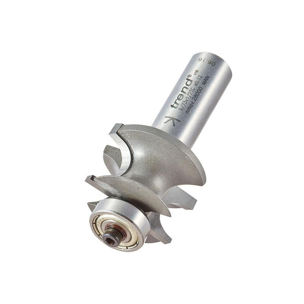 Trend TRE97312TC 9/73 x 1/2 TCT Bearing Guided Corner Bead Cutter 7.0 Radius