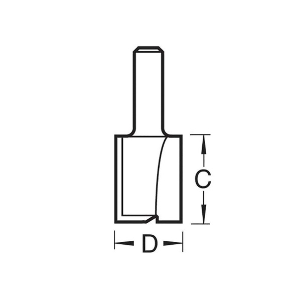 Trend TREC03014TC C030 x 1/4 TCT Two Flute Cutter 19.1 x 25.4mm