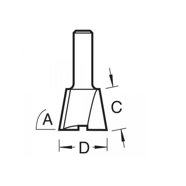 Trend TREC041A14TC C041A x 1/4 TCT Dovetail 104 12.7 x 12.7mm