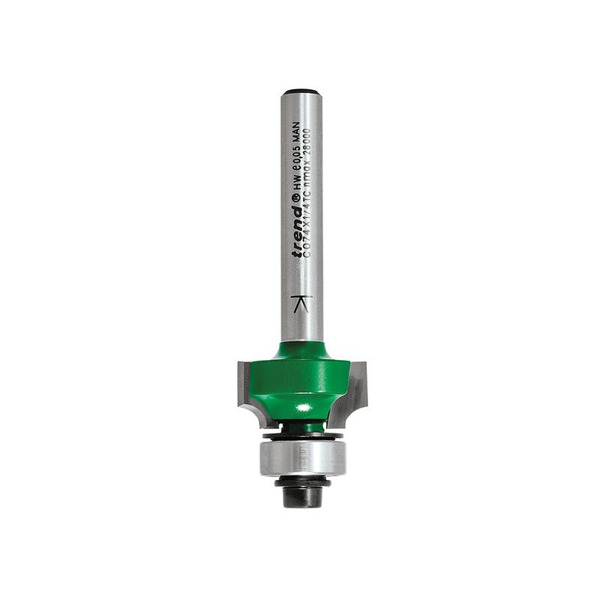 Trend TREC07414TC C074 x 1/4 TC Round Over Two Flute Cutter 3.2 x 9.5mm