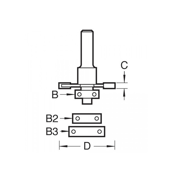 Trend TREC15214TC C152 x 1/4 TCT Bearing Guided Biscuit Jointer 4.0 x 37.2mm