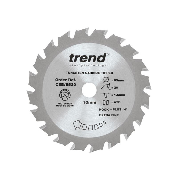 Trend TRECSB8520 CraftPro Mini Saw Blade 85 x 10mm x 20T
