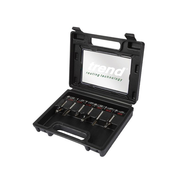 Trend TRESET6PC14 1/4in TCT Router Cutter Set, 6 Piece