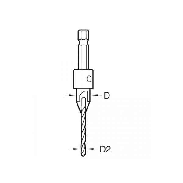 Trend TRESNAPCS4 SNAP/CS/4 Countersink with 5/64in Drill