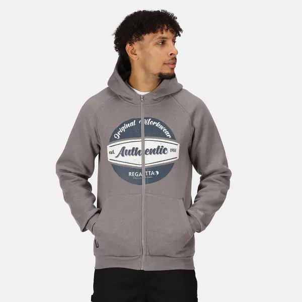 Regatta TRF702 68M 80 Original Zip Hoodie Rock Grey -  Various Sizes