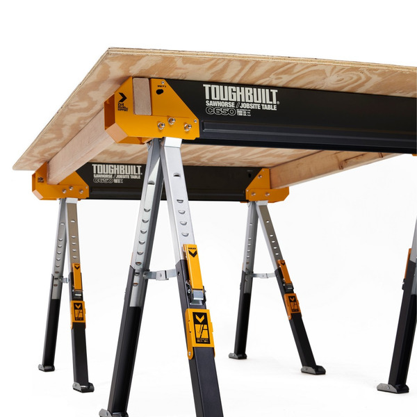 Toughbuilt 2-Pack C650 Sawhorse / Jobsite Tables