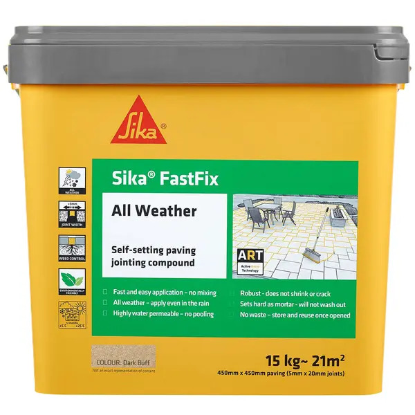 Sika 626320 FastFix All Weather Jointing Compound Stone 15kg
