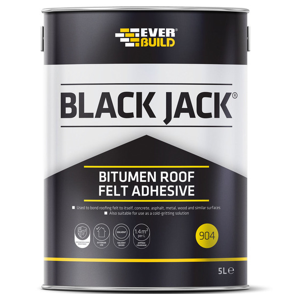 Everbuild 904 Bitumen Roof Felt Adhesive 5L - 486995