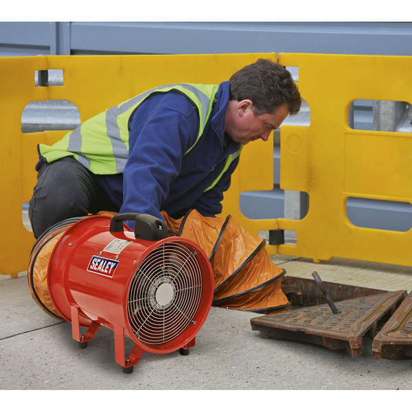 Sealey VEN300 Portable Ventilator with 5m Ducting 300mm