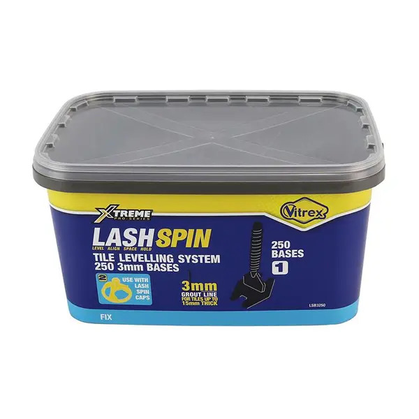 Vitrex VITLSB3250 LASHSPIN Base 3mm (250)