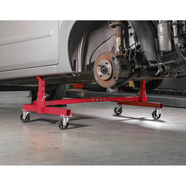 Sealey VMD001 Adjustable 2-Post Vehicle Moving Dolly 900kg Capacity