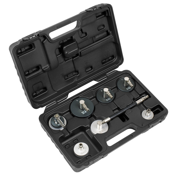 Sealey Brake & Clutch Pressure Bleeder Cap Set 7pc