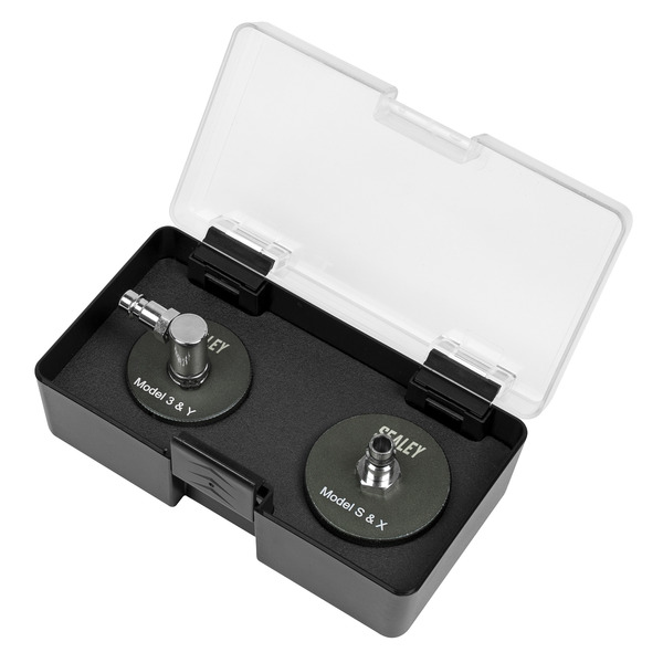 Sealey VS0204T Brake Pressure Bleeder Cap Set for Tesla