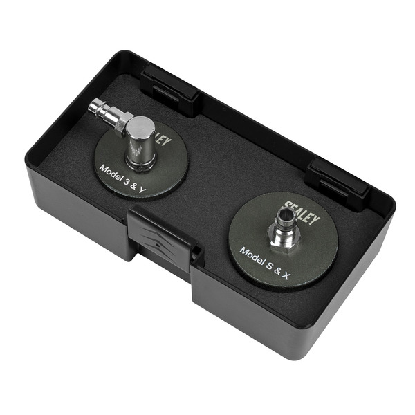 Sealey VS0204T Brake Pressure Bleeder Cap Set for Tesla