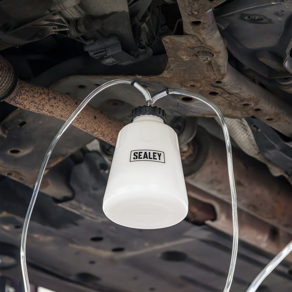 Sealey VS0218 High Flow Twin Pipe Brake Bleed Bottle 2L