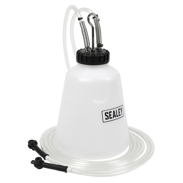 Sealey VS0218 High Flow Twin Pipe Brake Bleed Bottle 2L