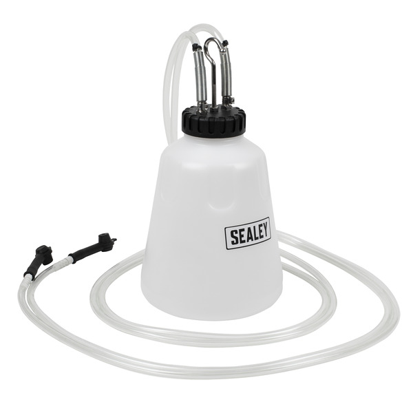 Sealey VS0218 High Flow Twin Pipe Brake Bleed Bottle 2L