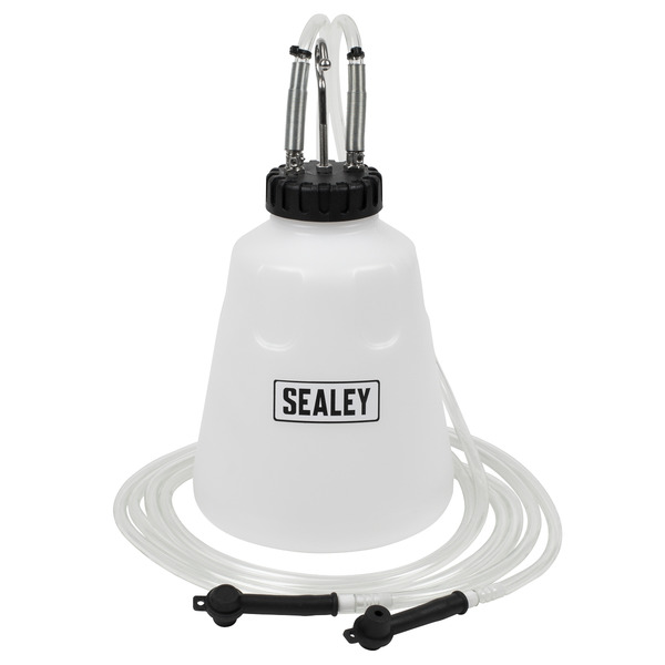 Sealey VS0218 High Flow Twin Pipe Brake Bleed Bottle 2L