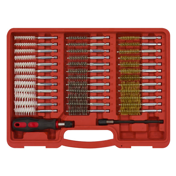Sealey VS1910 Injector Bore Cleaning Brush Set 38pc