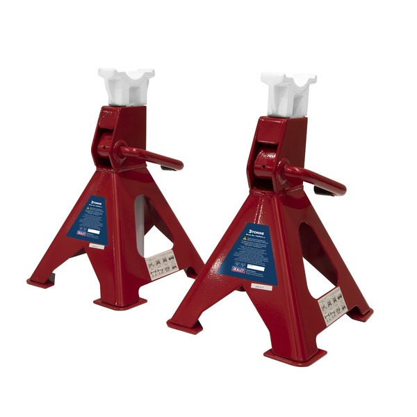 Sealey VS2003 Ratchet Type Axle Stands (Pair) 3 Tonne Capacity per Stand