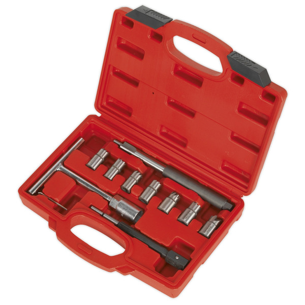 Sealey VS2055 Diesel Injector Seat Cleaner Set 10pc