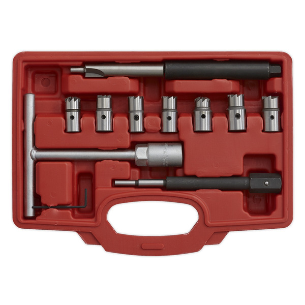 Sealey VS2055 Diesel Injector Seat Cleaner Set 10pc