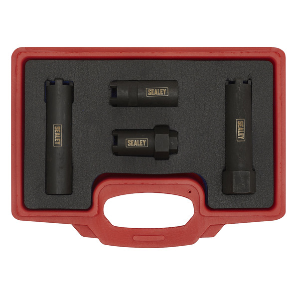 Sealey VS2061 Diesel Injector Socket Set for Commercial Vehicles 4pc
