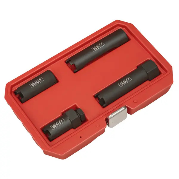 Sealey VS2061 Diesel Injector Socket Set for Commercial Vehicles 4pc