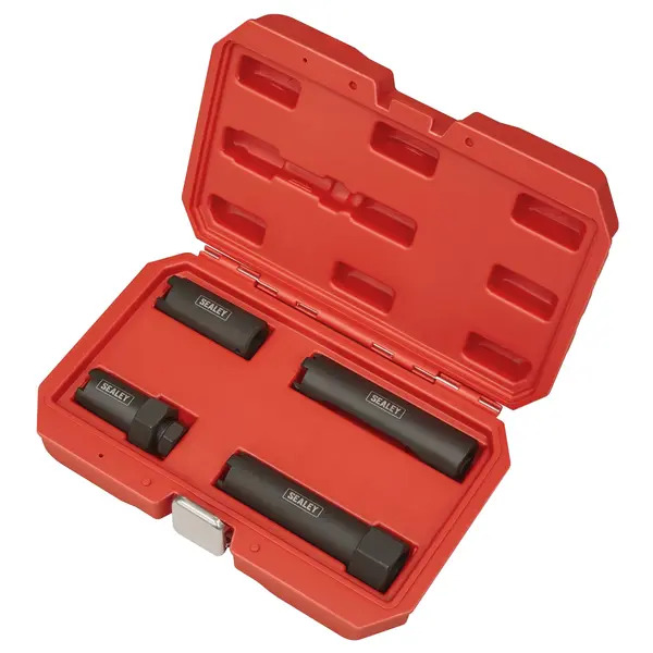 Sealey VS2061 Diesel Injector Socket Set for Commercial Vehicles 4pc