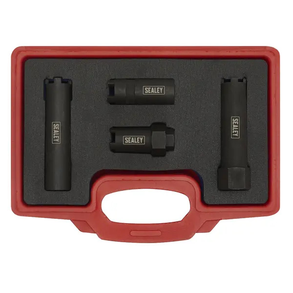 Sealey VS2061 Diesel Injector Socket Set for Commercial Vehicles 4pc