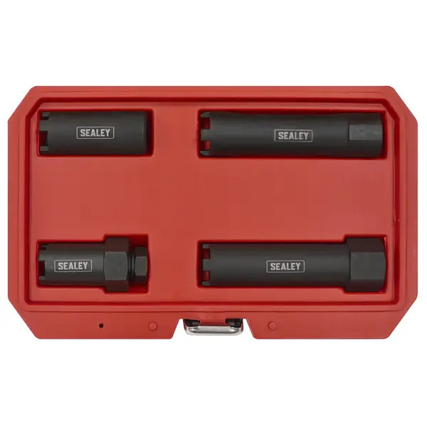 Sealey VS2061 Diesel Injector Socket Set for Commercial Vehicles 4pc